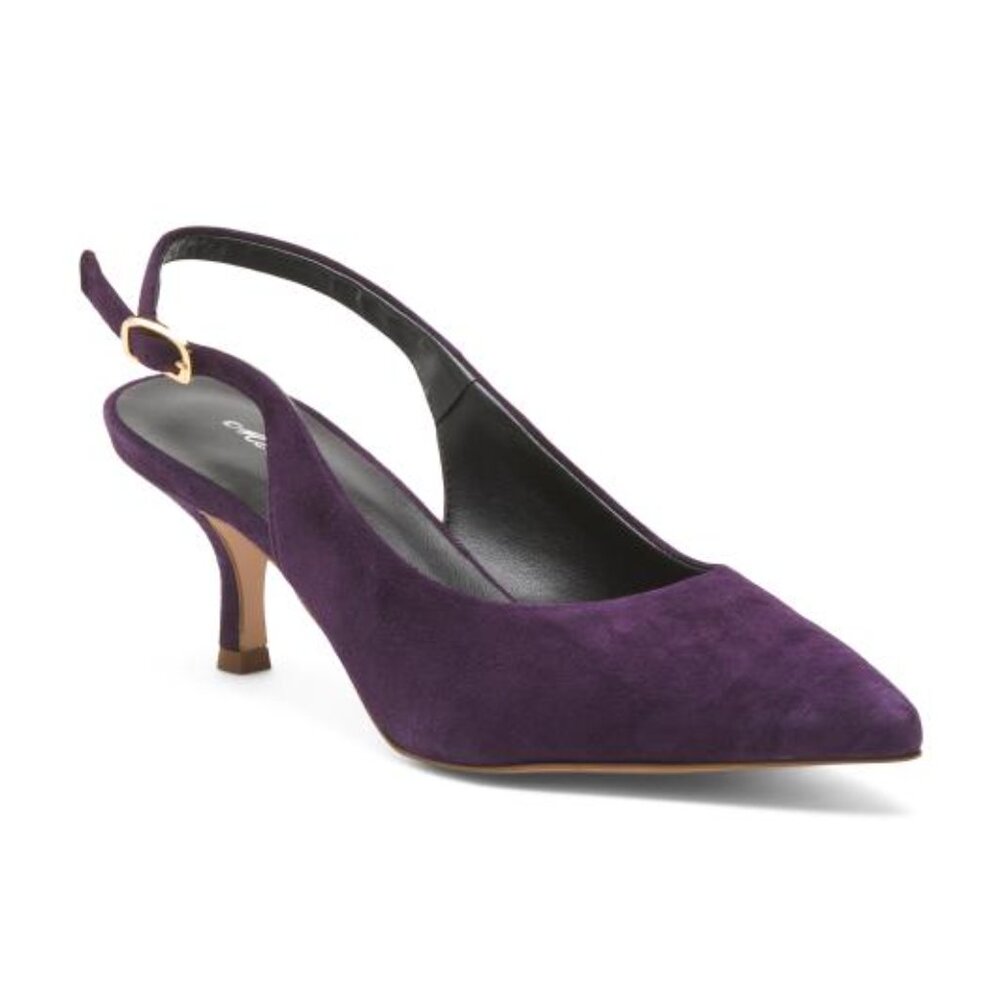 MIRROR Slingback Heeled Shoe With Pointy Toe